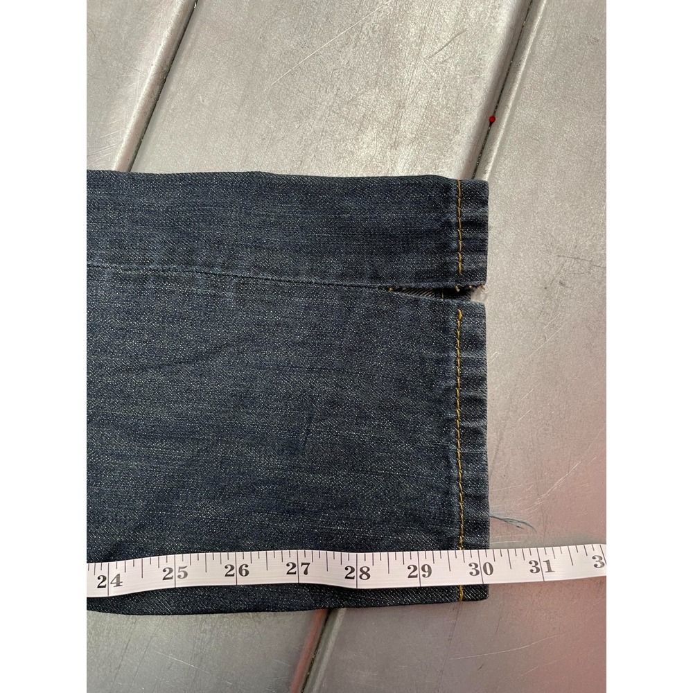 Levis 521 Jeans Slim Taper‎ Mens 32X30 Blue Dark Wash Denim 100% Cotton - Picture 5 of 14